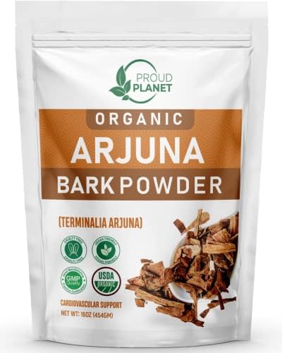 Organic Arjuna Bark Powder | Terminalia Arjuna | Ayurvedic Heart Health Powder | USDA Certified by Proud Planet (16 Ounce) ProudPlanet