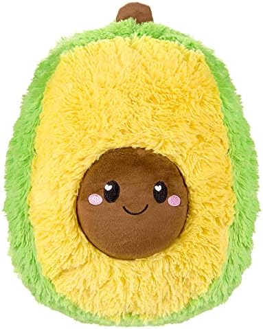 Avocado Microwavable Unscented 1.5 lbs Heating Pad For Women And Kids- Cute Soft Cozy Pillow Plush Heatable Warm Stuffed Animals- Kawaii Hot And Cold Plushie Food Toy- Avocado Gifts For Girls And Boys Happy Fuel