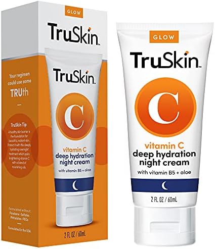 TruSkin Vitamin C Night Cream (Крем) – Collagen Supporting Blend with Cocoa Butter, Vitamin B5, Botanical Essential Oils – Brightening and Firming Skin, Face & Neck, 2 Fl Oz TruSkin