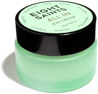 Eight Saints Skin Care All In Eye Cream, Natural and Organic Anti Aging Under Eye Cream to Reduce Puffiness, Wrinkles, and Under Eye Bags, Dark Circles Under Eye Treatment, 0.5 Ounces Eight Saints