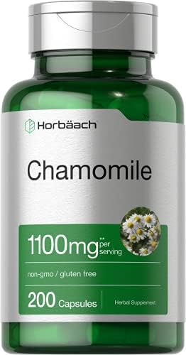 Horbäach Chamomile Flower 1100mg | 200 Capsules (Капсулы) | Non-GMO, Gluten Free Supplement Horbäach