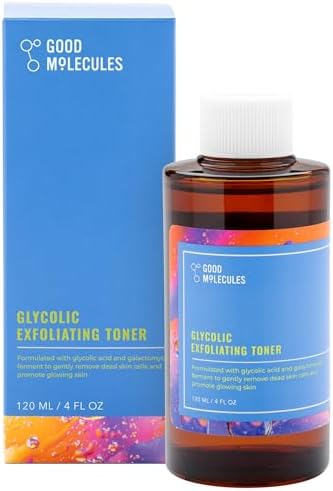 Good Molecules Glycolic Exfoliating Toner - Facial Toner and Exfoliant with Glycolic Acid, Hyaluronic Acid and Aloe to Moisturize - Skincare for Face Good Molecules