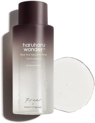 Haruharu Wonder Black Rice Hyaluronic Toner for Sensitive Skin 5.1 fl.oz / 150ml | Alcohol Free, Fragrance Free | Vegan, Crurelty Free, EWG-Green Haruharu