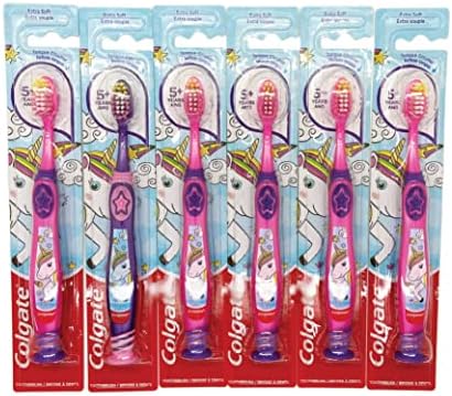 Детская зубная щетка Colgate Unicorn, Extra Soft для детей от 5 лет - упаковка из 6 штук Colgate