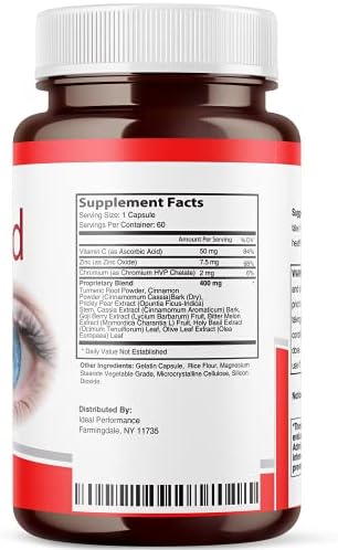 (5 Pack) Visishield Advanced Vision Formula for Eyes Supplement Pills Vitamins (300 Capsules) IDEAL PERFORMANCE