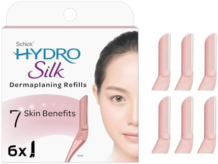 Schick Hydro Silk Dermaplaning Wand Refill Blades — Refills, 6 Professional Style Schick Hydro Silk