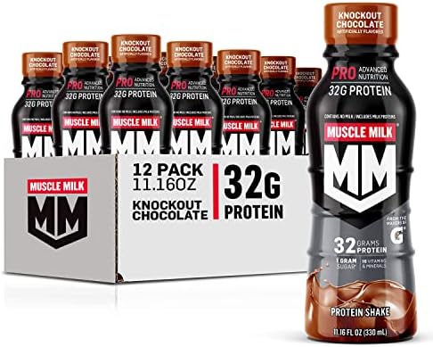 Протеиновый коктейль Muscle Milk Pro Advanced Nutrition, 32 г белка, 16 витаминов, 12 шт Muscle Milk