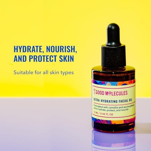 Good Molecules Ultra-Hydrating Facial Oil - Moisturizing, Facial Oil for Dewy Glow - Skincare for Face with Sea Buckthorn and Camellia Oil Good Molecules