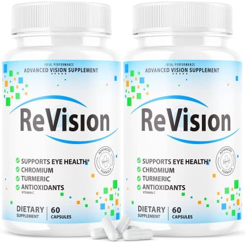 (2 Pack) Revision Eye Supplement Pills Advanced Vision 2.0 Eye Care Complex Vitamin Capsules Pro (120 Capsules) IDEAL PERFORMANCE