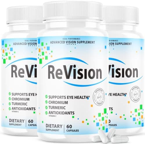 (3 Pack) Revision Eye Supplement Pills Advanced Vision 2.0 Eye Care Complex Vitamin Capsules Pro (180 Capsules) IDEAL PERFORMANCE