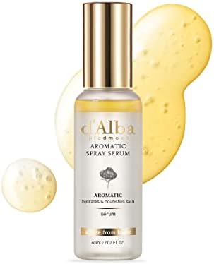 d'alba Piedmont Italian White Truffle First Aromatic Spray (Спрей) Serum, Fragrant VEGAN Glowy Antioxidant Face Mist, Deep Hydration Skin Firmness, Korean Skin Care (2.02 fl.oz (Унции)) D'alba Piedmont