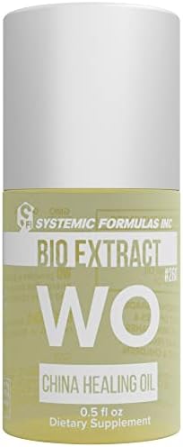 Systemic Formulas WO – China Healing Oil - Supports circulation and active epidermal processes, 0.5 FL OZ, Bio Extract #260. Body's repair process. Systemic Formulas