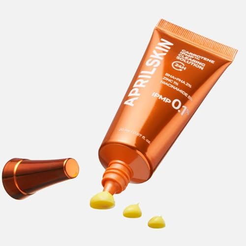 APRILSKIN Carrotene IPMP™ Clearing Solution || Quickly soothes troubled areas and helps clear blemishes | Formulated with BHA, AHA, Niacinamide & Zinc Oxide | Vegan, Cruelty-Free (0.67fl.oz.) Aprilskin