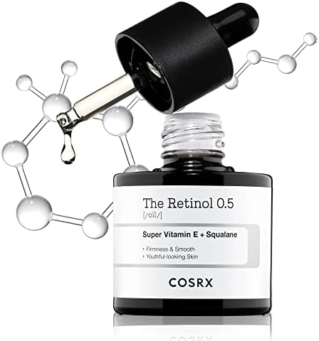 COSRX Retinol 0.5 Oil, Anti-aging Serum with 0.5% Retinoid Treatment for Face, Reduce Wrinkles, Fine Lines, & Signs of Aging, For Day & Night, Not Tested on Animals, Korean Skin Care Cosrx