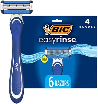 Мужские одноразовые бритвы BIC EasyRinse, 2 шт., с 4 лезвиями и технологией против засоров Bic