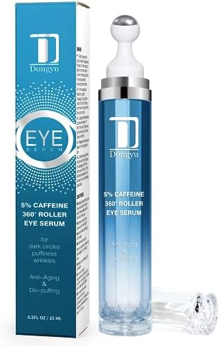 Caffeine Eye Cream (Крем) for Dark Circles: Under Eye Cream Morning Skincare - Daily Eye Serum for Eyelids Puffiness (Formula Upgraded) Dongyu