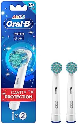 Oral-B Kids Extra Soft Replacement Brush Heads, 2 Count, Cavity Protection Oral-B