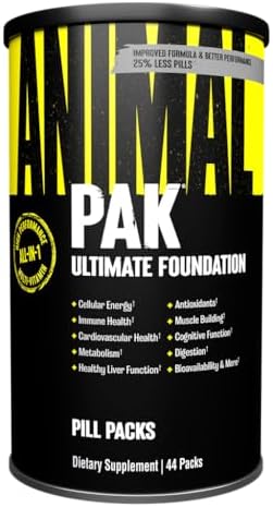 Animal Pak - Удобный мультивитаминный комплекс для мужчин и женщин, 44 шт. Animal