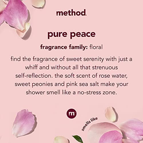 Method Daily Lotion, Pure Peace, Plant-Based Moisturizer for 24 Hours of Hydration, 13.5 Fl Oz (Pack of 1) Method