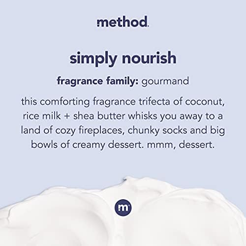 Гель для душа Simply Nourish с кокосом и маслом ши, 532 мл, без парабенов и фталатов Method