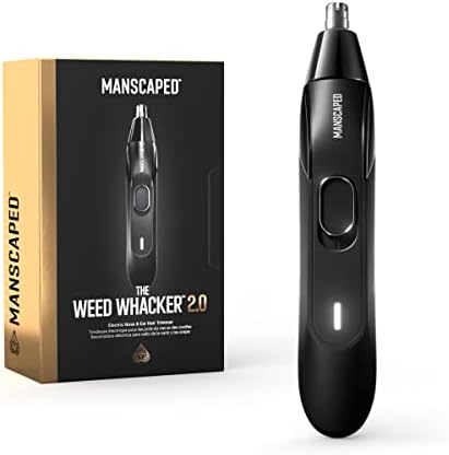 MANSCAPED® The Weed Whacker® 2.0 Electric Nose & Ear Hair Trimmer – 7,000 RPM Precision Tool with Rechargeable Battery, Wet/Dry, Easy to Clean, Improved Stainless Steel Replaceable Blade MANSCAPED