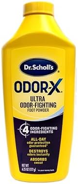 Dr. Scholl's Odor-X Odor Fighting Foot Powder (Порошок) 6.25 oz (Унции) (Pack of 4) Dr. Scholl's