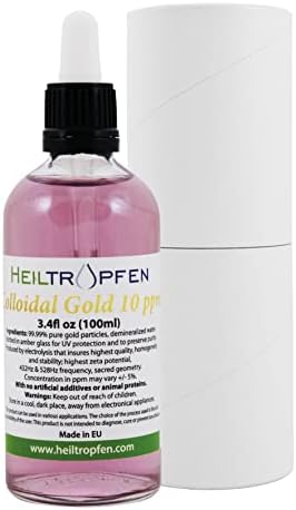 Colloidal Gold | 10 ppm | 3.4 Fl Oz - 100 ml | Heiltropfen® Heiltropfen