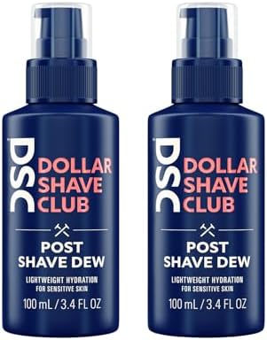 Dollar Shave Club | Post Shave Dew 3.4 Fl Oz (Pack of 2) | A Hydrating Alternative to Aftershave for Men, Sensitive Skin, Post Shave Balm, Aftershave Lotion, Shaving Balm with Aloe Dollar Shave Club