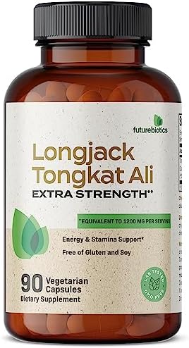 Futurebiotics Longjack Tongkat Ali Extra Strength Energy & Stamina Support - Non-GMO, 90 Vegetarian Capsules (Вегетарианские капсулы) FutureBiotics