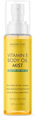 MAJESTIC PURE After Bath Oil - 100% Pure & Natural | Repair Dry, Damaged Skin | Moisturizing Skin, Hair and Scalp | Infused with Jojoba Oil & Vitamin E | 6.7 Fl Oz MAJESTIC PURE