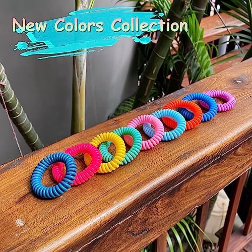 18 Pack Mosquito Repellent Bracelets, DEET-Free Insect & Bug Repellent Wrist Bands with 60 Pack Smile Mosquito Patches for Kids & Adults Outdoor Camping Fishing Traveling BuggyBands