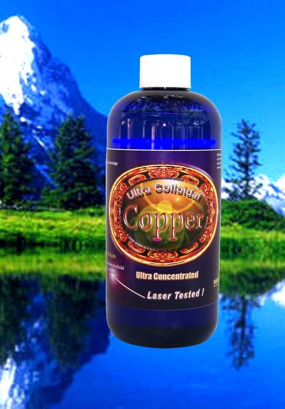 Silver Mountain Minerals Colloidal Copper Liquid Mineral Supplement 16 Oz. 100 PPM Generic