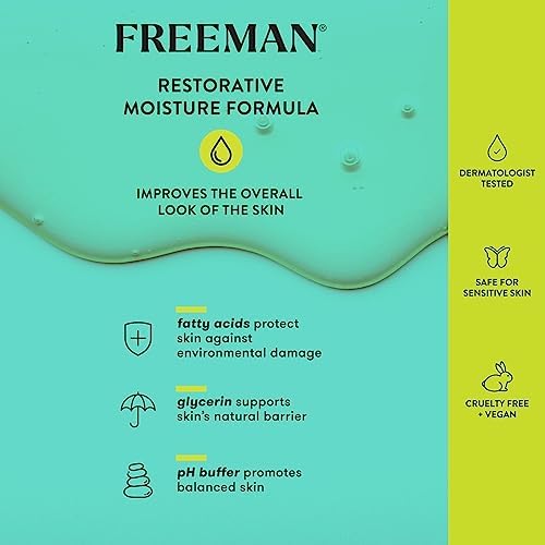 Freeman Exfoliator + Cleanser, Exfoliating Face Wash Infused With Oatmeal & Walnut Shell Powder, Dual-Purpose Cleanser & Face Scrub Removes Dry Skin, Revives Dry Skin, 3 fl.oz./ 89 mL Tube Freeman