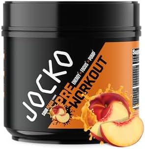 Jocko Fuel Ultimate Pre Workout Powder - Pre-Workout Energy Powder Drink for Men & Women - High Stim Sugar-Free Nootropic Blend to Support Muscle Pump, Energy, & Recovery 200mg Caffeine Blue Raspberry Jocko Fuel