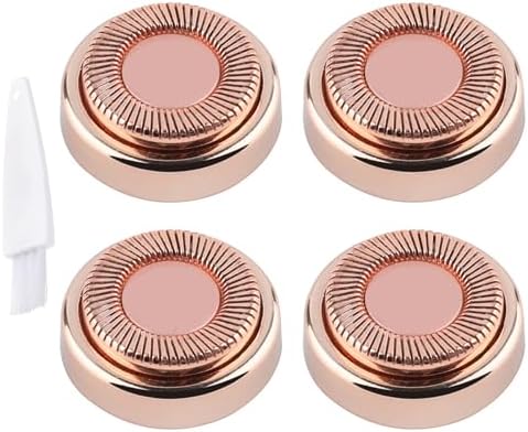 Facial Hair Remover Replacement Heads: Compatible with Finishing Touch First Generation Flawless Facial Hair Removal Tool for Women, 18K Gold-Plated Rose Gold, 4 Count Generic