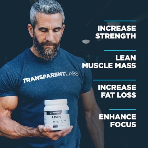 Transparent Labs Lean Pre-Workout - Body Recomposition Pre Workout for Men and Women with Acetyl L-Carnitine, Beta Alanine Powder (Порошок), & PurCaf Organic Caffeine Powder - 30 Servings (Порции), Strawberry Lemonade Transparent Labs