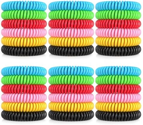 40 Pack Mosquito Repellent Bracelets for Adults & Kids, DEET-Free Bands, Individually Wrapped Repellent Wristbands BuggyBands