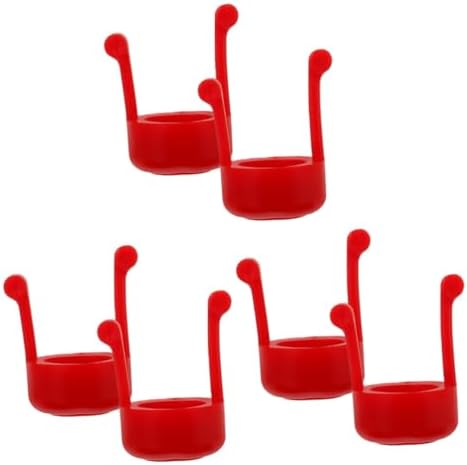 FOMIYES 6 Pcs Eye Drop Holder Dropper Tool Silicone Eye Drops (Капли) Bottle Guides Eye Drop Eye Drop Accessories Eye Drop Bottles Squeezer Red Body Dispenser Fomiyes