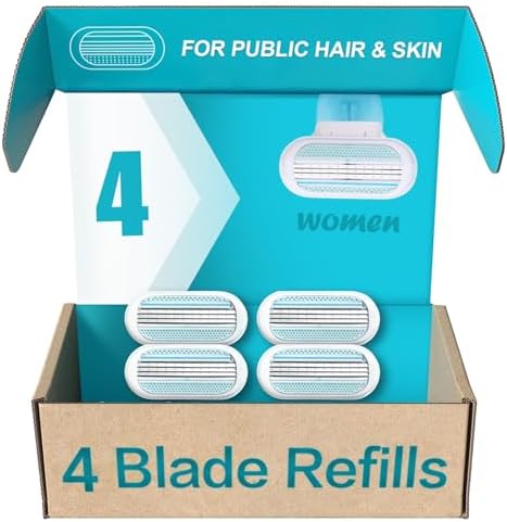 Venus Razor refills,Venus Womens Razor Blade Refills,Womens Razors For Shaving,Refills for Venus Smooth Razors,Blue New Version(Bay blue B) Generic