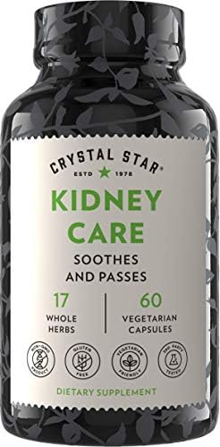 Crystal Star Kidney Care (60 Capsules (Капсулы)) – Herbal Supplement for Kidney Cleanse, Detox & Support - Stone root, Gravel Root & Hydrangea root - Non-GMO & Gluten-Free Crystal Star