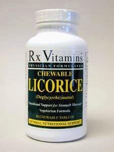 Rx Vitamins DGL Licorice 500 mg - 90 Tablets (Таблетки) Rx Vitamins