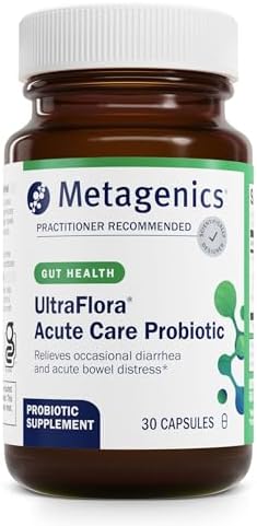 UltraFlora Acute Care - Для острых расстройств кишечника - Пробиотики Bifidobacterium и Lactobacillus - 30 капсул Metagenics