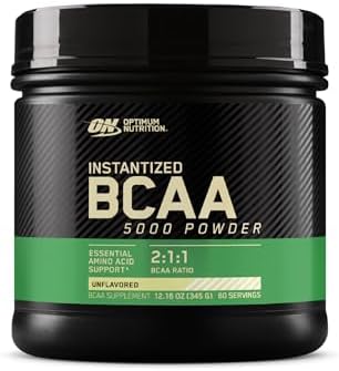 Optimum Nutrition Instantized BCAA Powder (Порошок), Unflavored (Без вкуса), Keto Friendly Branched Chain Essential Amino Acids Powder, 5000mg, 60 Servings (Порции) (Packaging May Vary) Optimum Nutrition