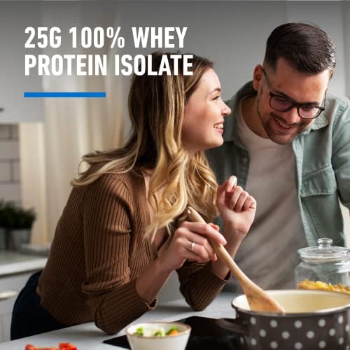 Isopure Zero Carb 100% Pure Whey Isolate Protein Powder, Lactose Free, Gluten Free, With Vitamins, Creamy Vanilla, 25g Protein Per Serving, 3 Lbs, 44 Servings Isopure