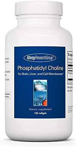 Allergy Research Group Phosphatidyl Choline Supplement – Lecithin Capsules (Капсулы), Digestive Enzymes for Liver, Fat Digestion Support, Choline Supplements for Fatty Liver, 1540mg Softgels (Мягкие капсулы) – 100 Count Allergy Research Group