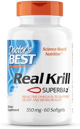 Doctor's Best Real Krill, 350mg 60-Count Doctor's Best