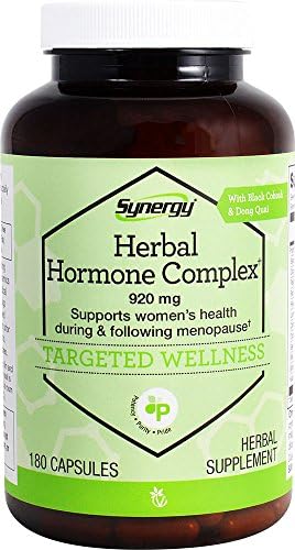 Herbal Hormone Complex to Support Women’s Health During and Following Menopause* With Black Cohosh, Dong Quai Passion Flower, Red Raspberry, Fenugreek, Licorice, Chamomile, Cramp Bark, Saw Palmetto, W Vitacost