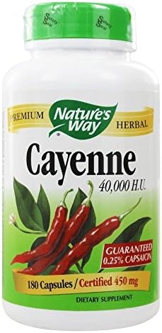 Natures Way Cayenne Pepper 40000 Hu, 180 ct Nature's Way