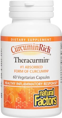 Natural Factors, CurcuminRich Theracurmin, 30 mg, Formulated for Superior Absorption, 60 Count (Pack of 1) Natural Factors