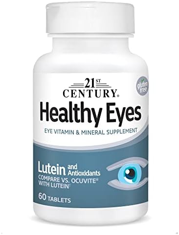 21st Century Healthy Eyes with Lutein Tablets (Таблетки), 60 Count, White (27452) 21st Century